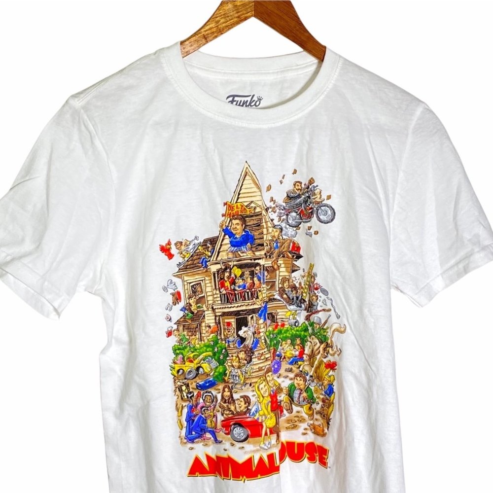 4/$25 Animal House‎ Graphic White Tee Shirt Funko Size Small